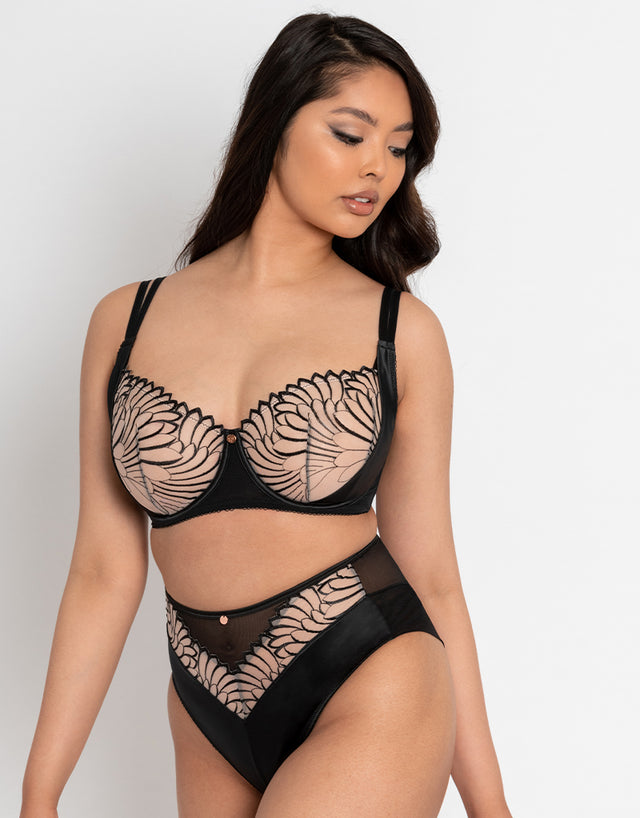 Scantilly Fallen Angel Balcony Bra Black