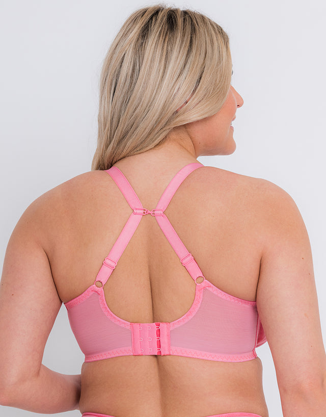 Curvy Kate Centre Stage Full Plunge Side Support Bra Pink
