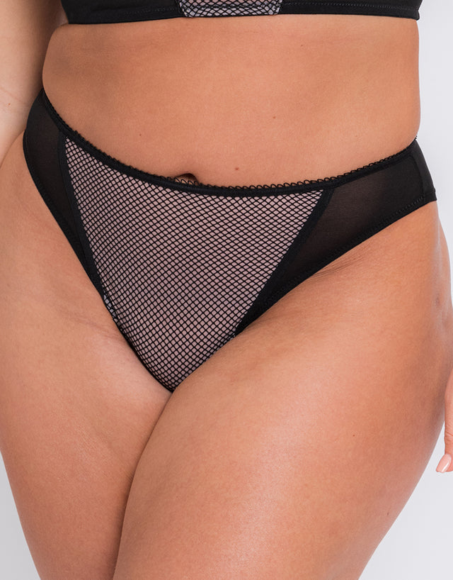 Curvy Kate Gin Fizz Brazilian Black/Blush