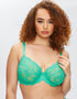 Ann Summers Sexy Lace Planet Plunge Bra Green