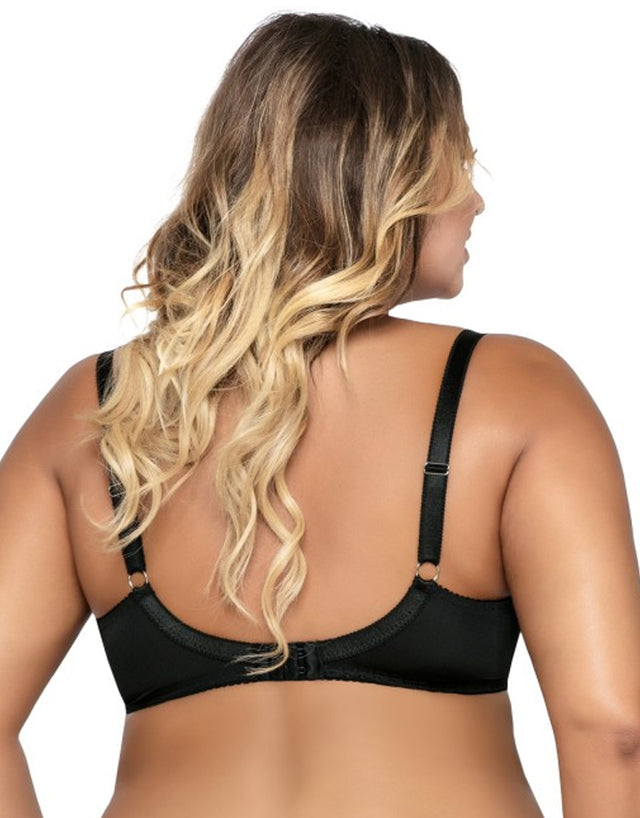 Ava Lingerie Madison Balconette Bra Black