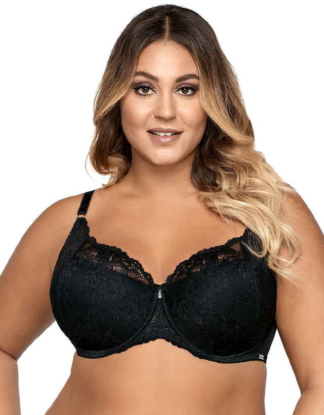 Ava Lingerie Madison Balconette Bra Black