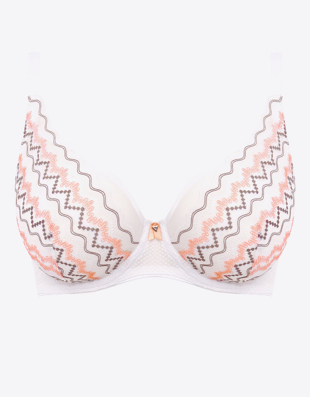 Freya Festival Vibe High Apex Bra White Coral