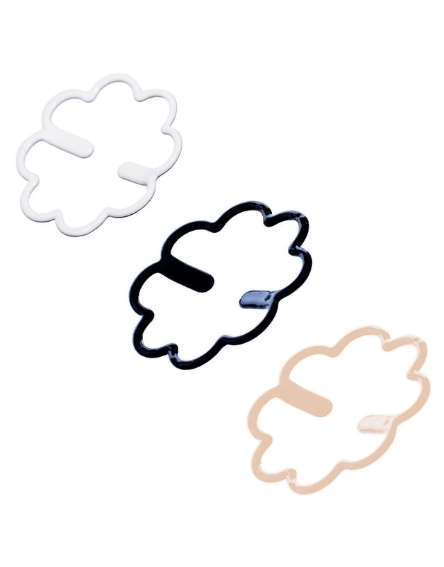 Bye Bra Clips Beige/Black/White