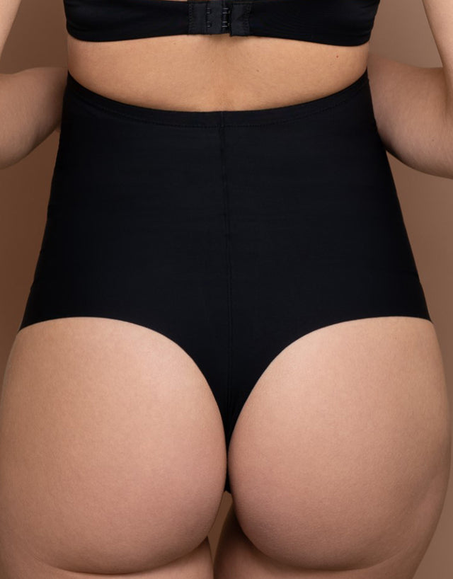 Bye Bra Sculpting High Waist Thong Black