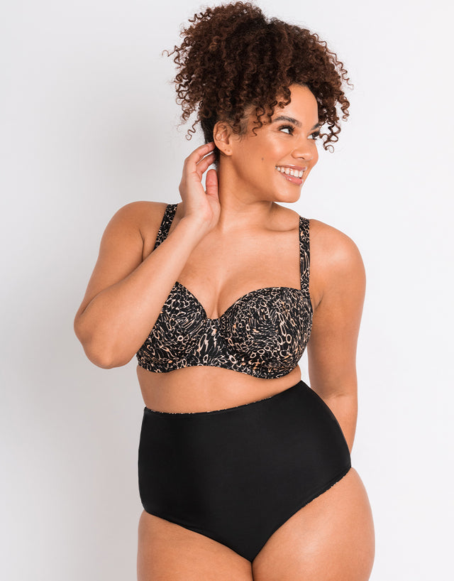 Curvy Kate Eclipso Reversible Bikini Bottom Print Mix