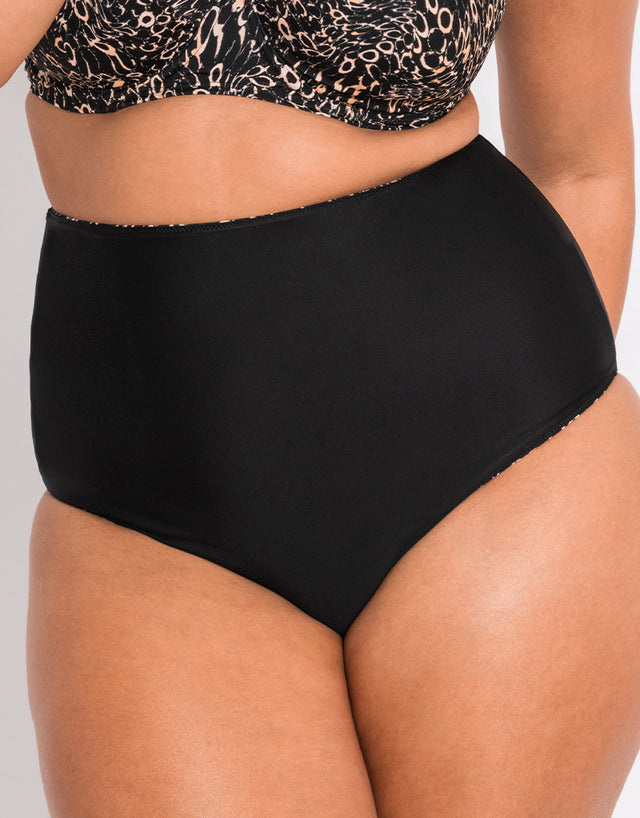 Curvy Kate Eclipso Reversible Bikini Bottom Print Mix