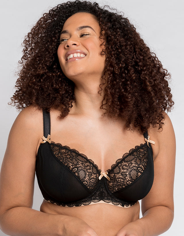 Curvy Kate Ellace Balcony Bra Black/Champagne