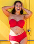 Curvy Kate First Class Bandeau Bikini Top Red
