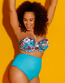 Curvy Kate Hibiscus Bandeau Top Print Mix