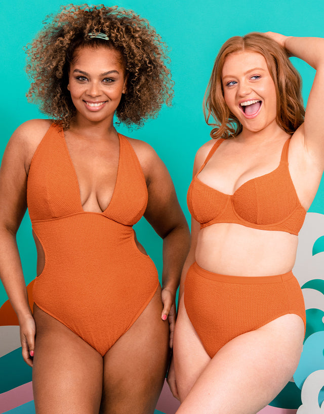 Curvy Kate Holiday Crush Balcony Bikini Top Rust