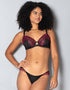 Curvy Kate In Love with Lace Plunge Bra Black/Wine