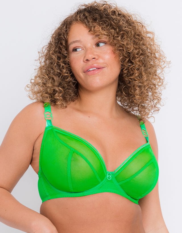 Curvy Kate Lifestyle Plunge Bra Green