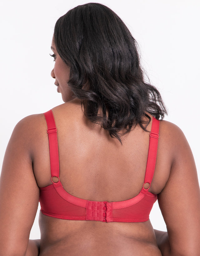 Curvy Kate Love Me Lace Plunge Bra Claret