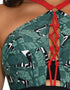 Curvy Kate Paradise Palm Padded Plunge Swimsuit Palm Print