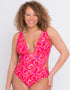 Curvy Kate Retro Wave Non Wired Swimsuit Print Mix