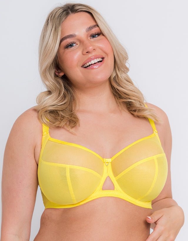 Curvy Kate Victory Side Support Balcony Bra Citron