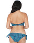 Curvy Kate Wanderlust Padded Balcony Bikini Top Blue Mix