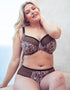 Curvy Kate WonderFully Full Cup Side Support Bra Cocoa Print