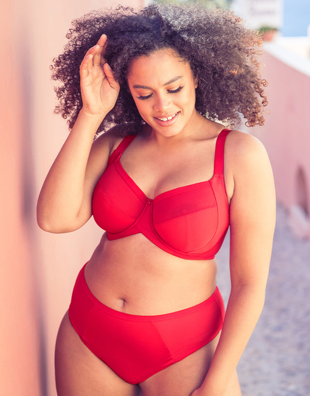 Curvy Kate WonderFully Full Cup Side Support Bra Strawberry Red