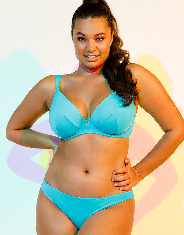 Curvy Kate Daily Plunge Bra Turquoise