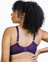 Deja Day Emma Ultimate Comfort Day Wear Lace Wireless Bra Vine Purple