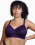 Deja Day Emma Ultimate Comfort Day Wear Lace Wireless Bra Vine Purple