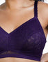 Deja Day Emma Ultimate Comfort Day Wear Lace Wireless Bra Vine Purple
