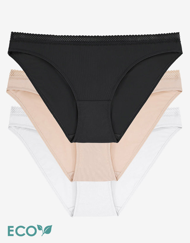 Dorina Zanna 3 Pack Classic Brief Black/Beige