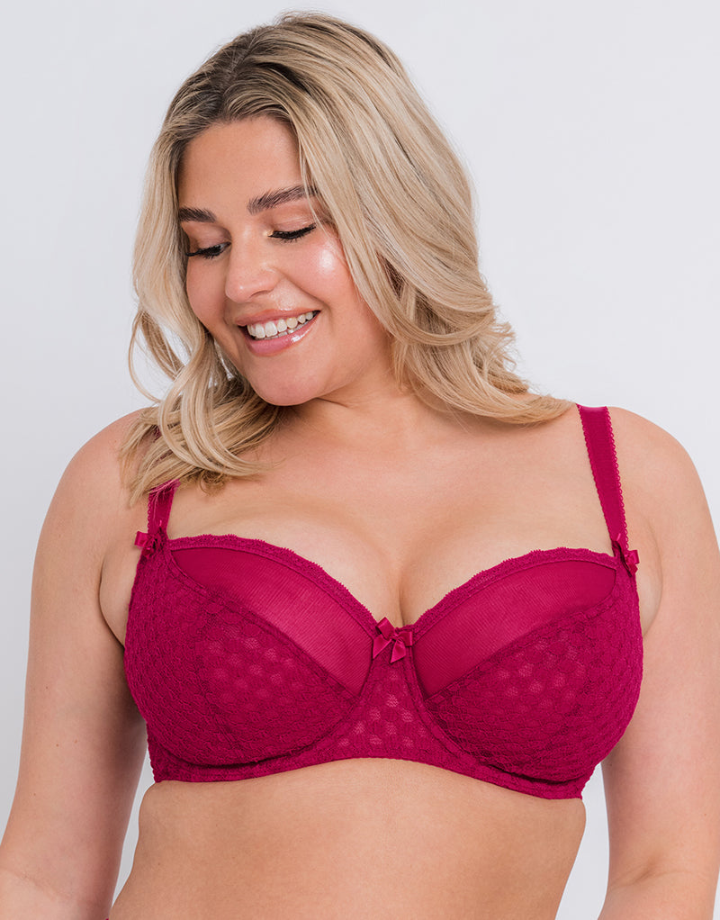 Curvy Kate Dottie Balcony Bra Sangria