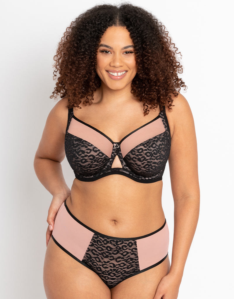 Curvy Kate Victory Wild Short Black/Blush