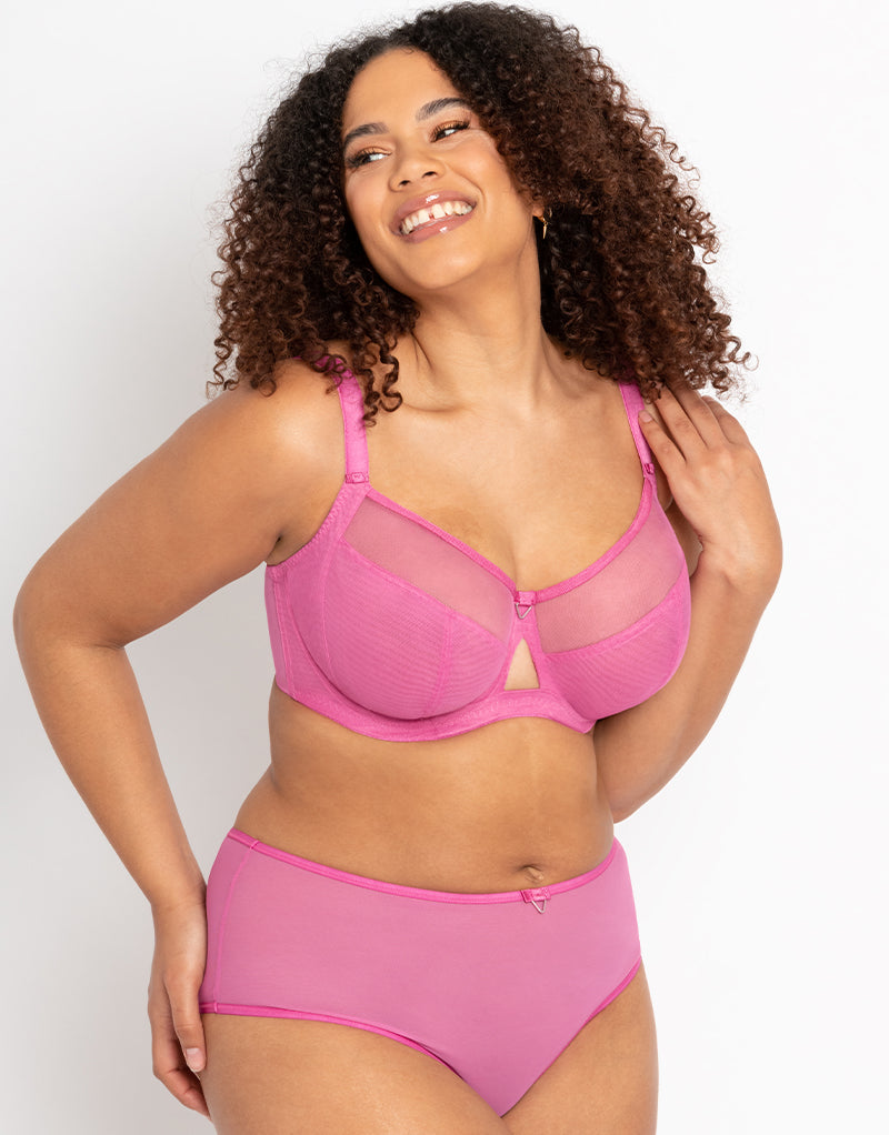 Curvy Kate Victory Side Support Balcony Bra Pink