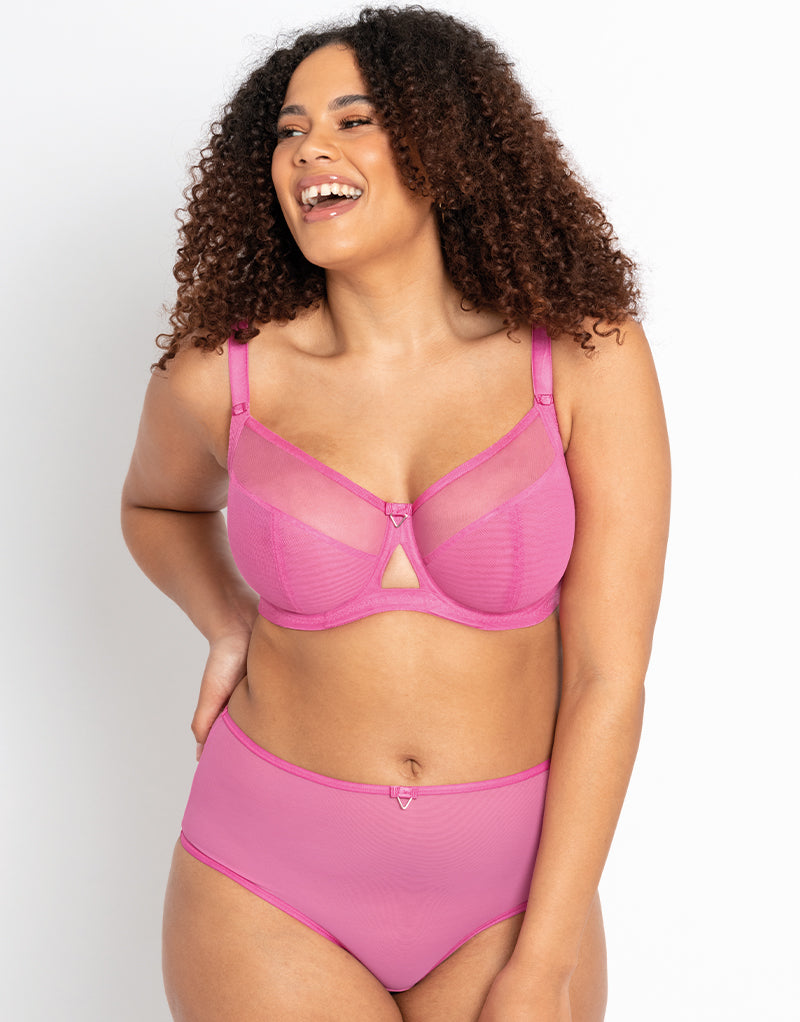 Curvy Kate Victory Side Support Balcony Bra Pink
