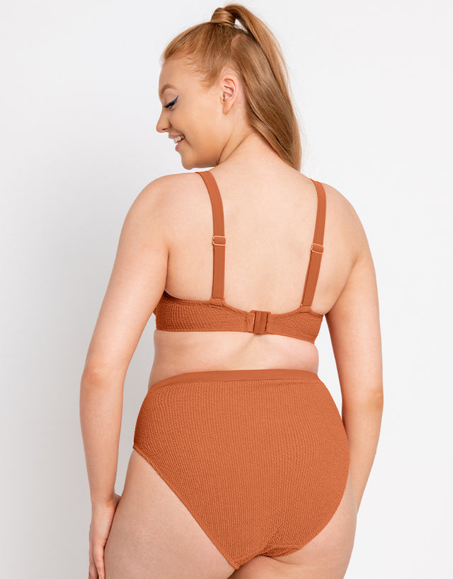 Curvy Kate Holiday Crush Balcony Bikini Top Rust