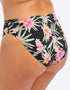 Elomi Dark Tropics Mid Rise Bikini Brief Black
