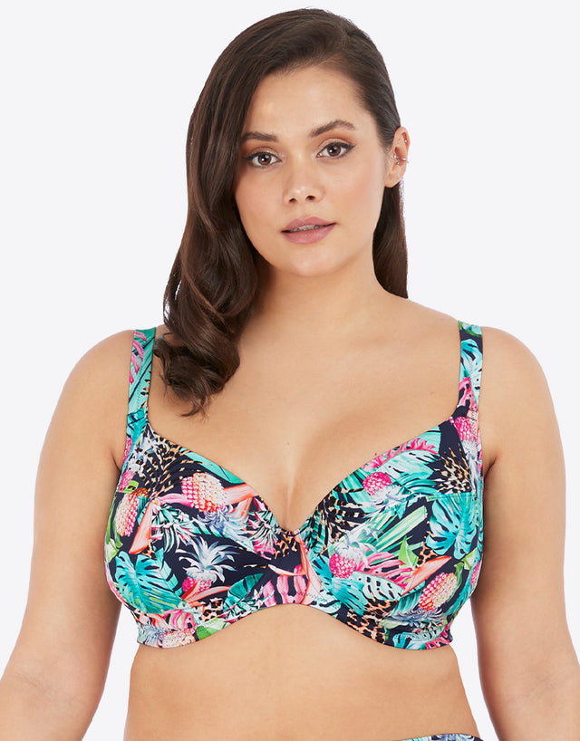 Elomi Pina Colada Plunge Bikini Top Midnight