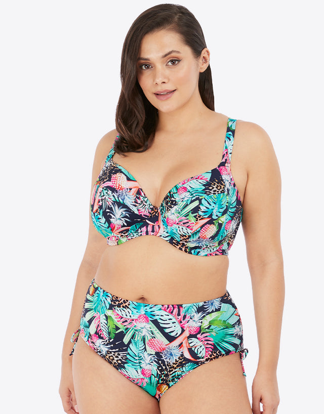 Elomi Pina Colada Plunge Bikini Top Midnight