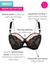 Curvy Kate Emboost Padded Balcony Bra Black/Pink