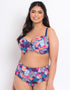 Flirtelle Antigua Reef High Waist Bikini Brief Navy Print