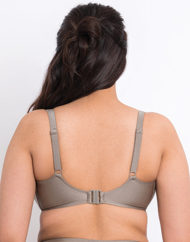 Flirtelle Fiji Sands Padded Balcony Bikini Top Stone