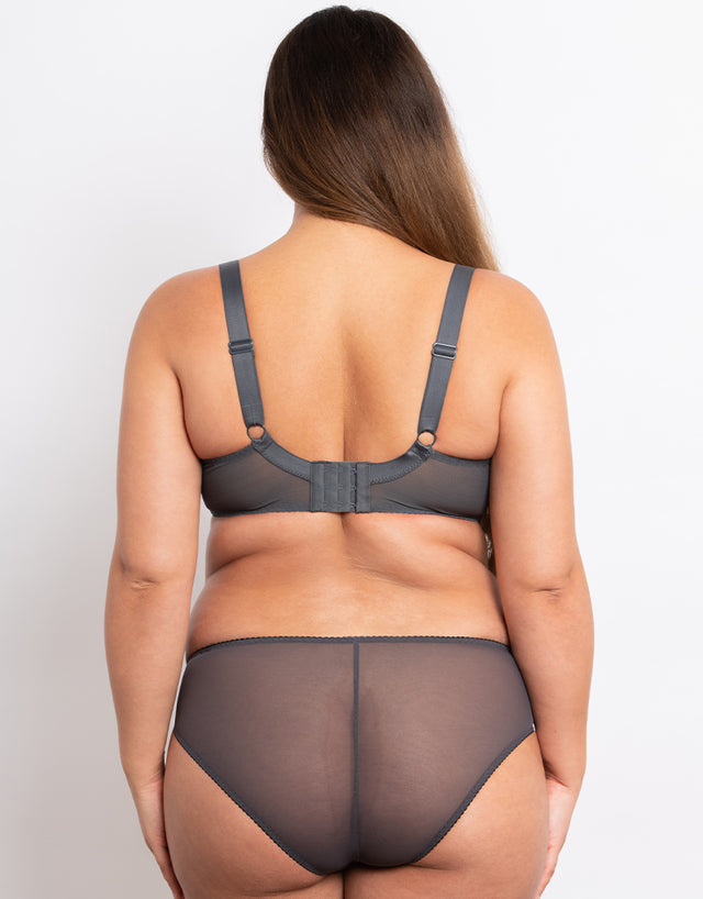 Flirtelle Holly Brazilian Brief Charcoal