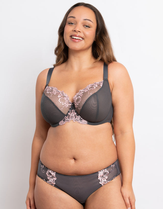 Flirtelle Holly Brazilian Brief Charcoal