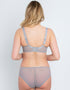 Flirtelle Holly Padded Balcony Bra Slate/Purple
