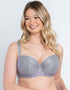 Flirtelle Holly Padded Balcony Bra Slate/Purple