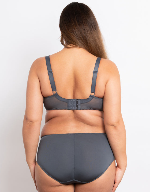 Flirtelle Swirl Brief Dark Grey