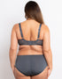 Flirtelle Swirl Brief Dark Grey