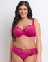 Flirtelle Swirl Balcony Bra Magenta