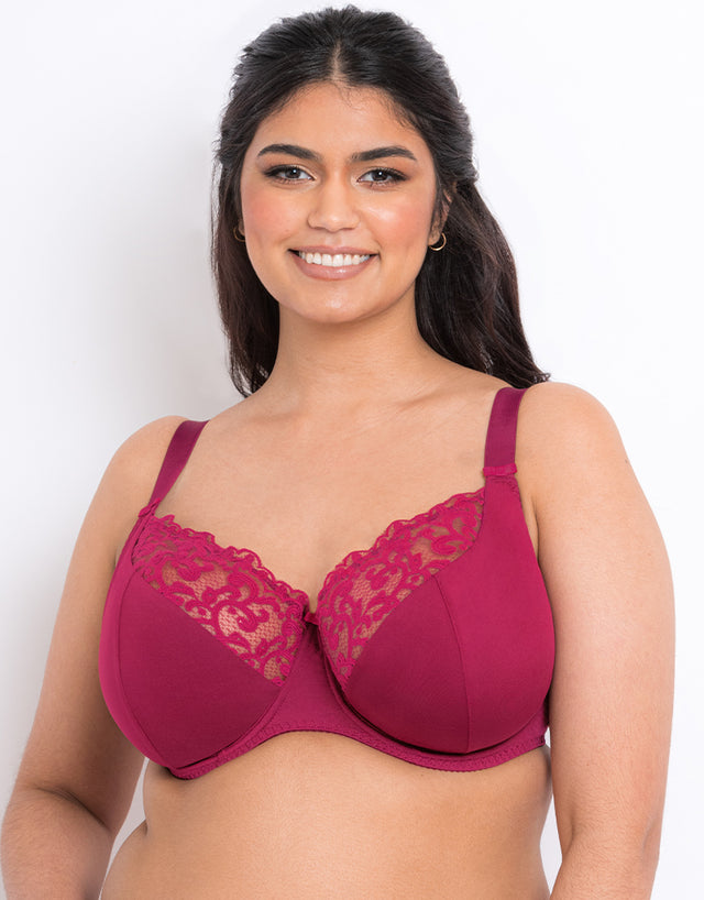 Flirtelle Swirl Balcony Bra Sangria