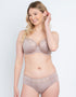 Flirtelle Swirl Balcony Bra Soft Taupe