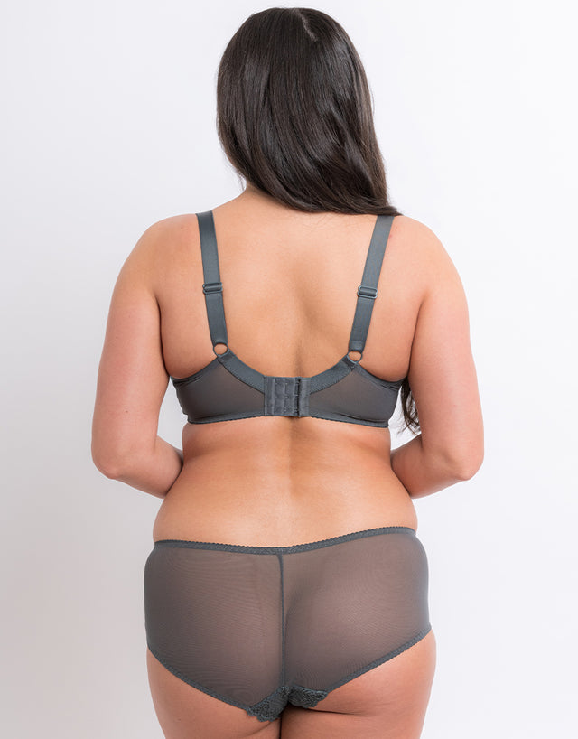 Flirtelle Viola Balcony Bra Charcoal